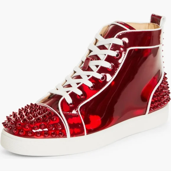 希少【CHRISTIAN LOUBOUTIN】ベルベット ハイトップ スニーカー $_12.JPG?set_id=880000500F